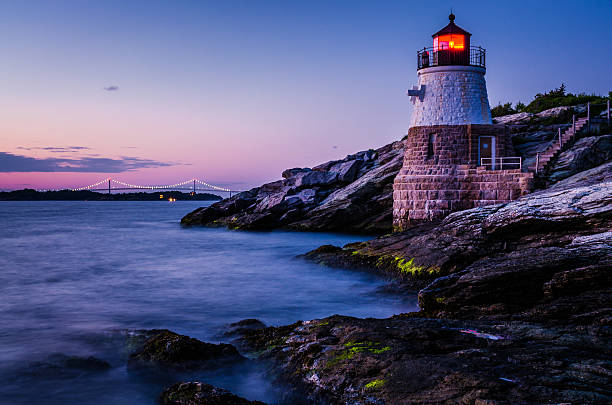 castle hill lighthouse - rhode island zdjęcia i obrazy z banku zdjęć