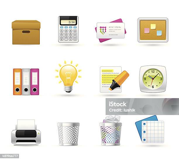 Icone Universalioffice - Immagini vettoriali stock e altre immagini di Ufficio - Ufficio, Carta, Schedario - Mobilio