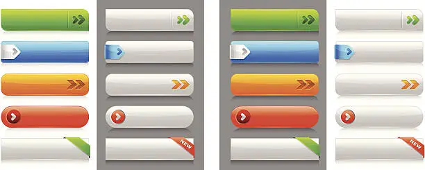 Vector illustration of Internet Buttons