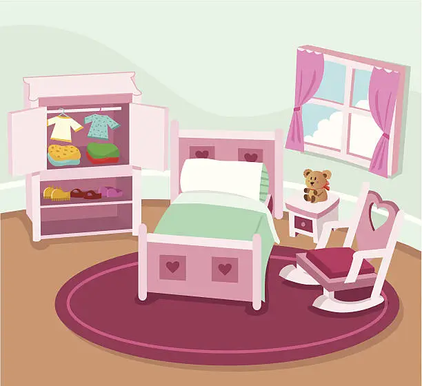 Vector illustration of Children's Room