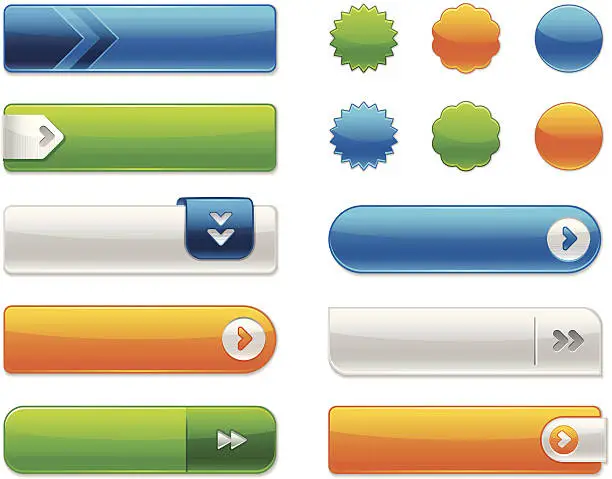 Vector illustration of Internet Buttons