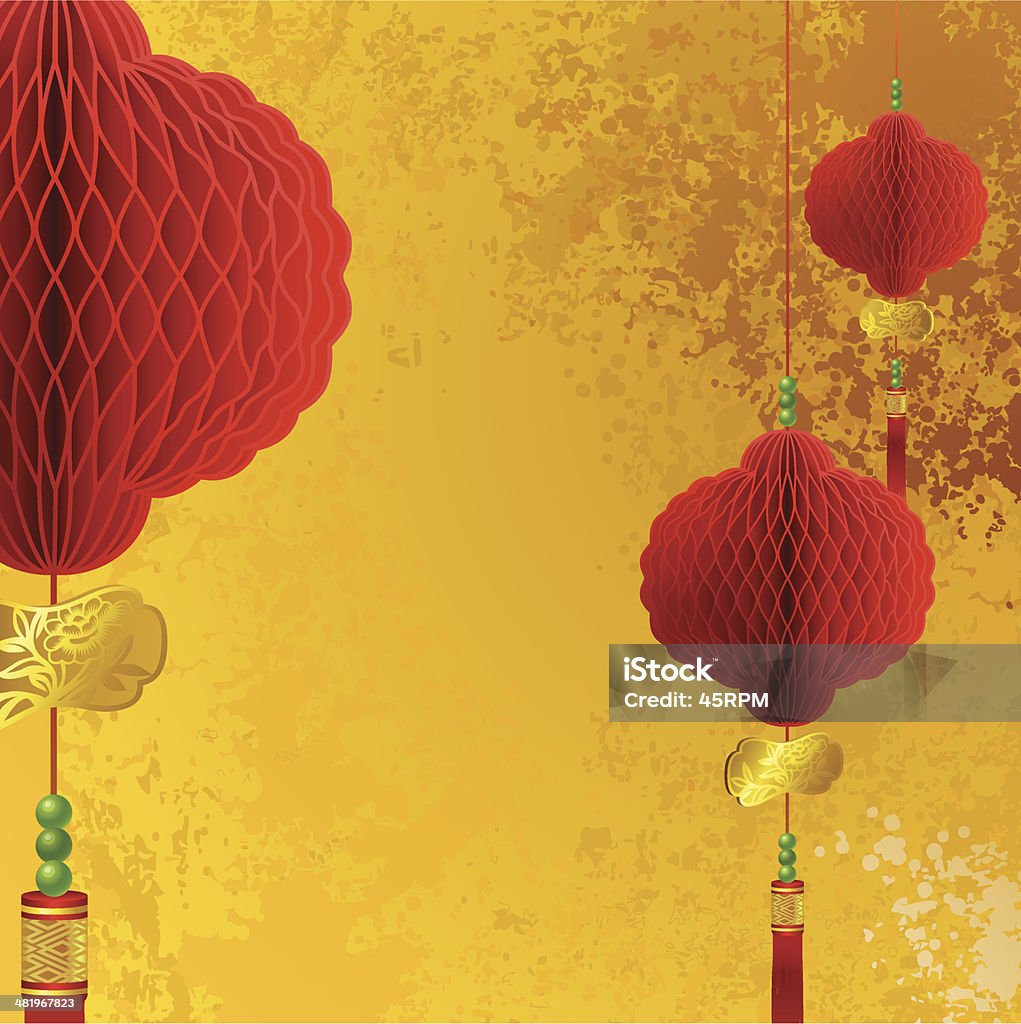 Astratto Capodanno cinese - arte vettoriale royalty-free di Capodanno cinese