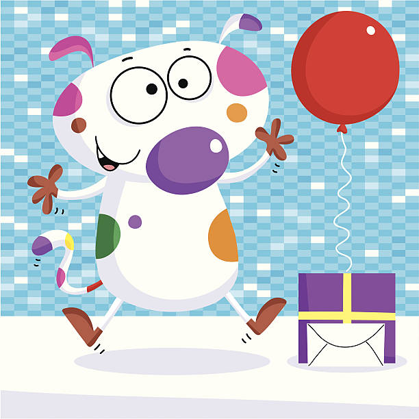 ilustrações de stock, clip art, desenhos animados e ícones de cãozinho mais legal - birthday card dog birthday animal