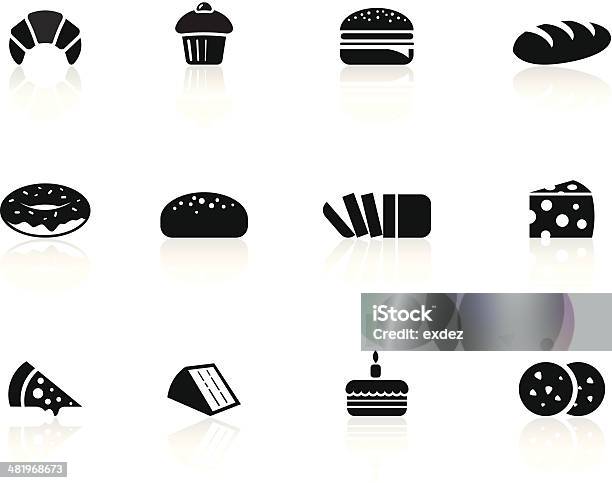 Bakery Foods Icons Stock Illustration - Download Image Now - Icon Symbol, Vector, Symbol