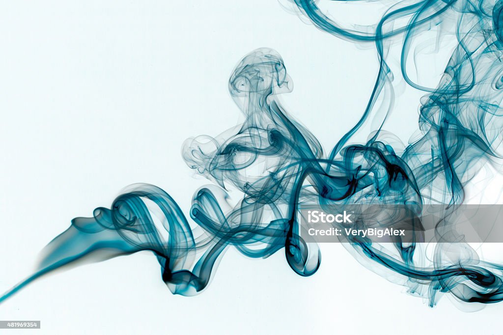 Abstract shapes. Smoke. Abstract smoke on a white background. Abstract Stock Photo