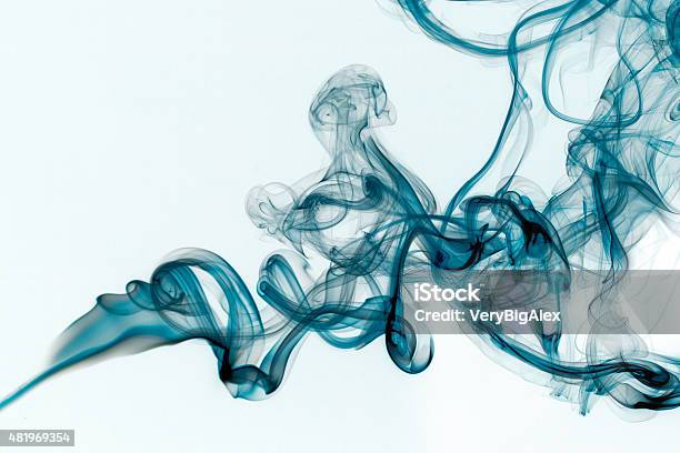 Abstract Shapes Smoke Stock Photo - Download Image Now - Abstract, Smoke - Physical Structure, White Background