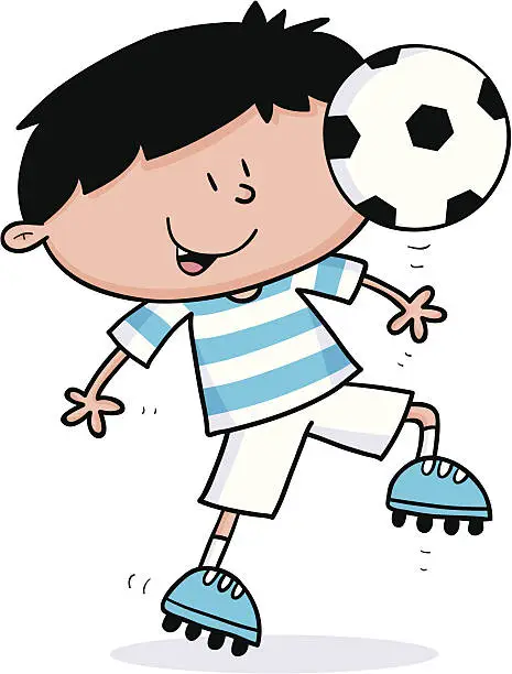 Vector illustration of Footy Kid