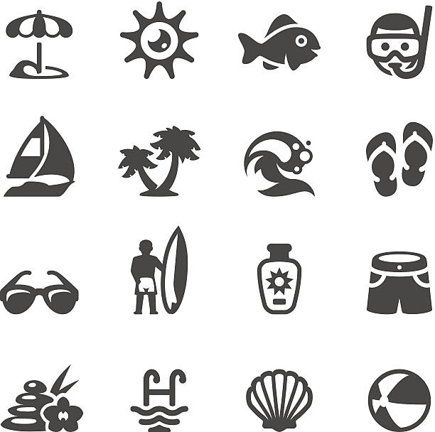mobico アイコン-サンビーチ - swimming trunks swimwear clothing beach点のイラスト素材／クリップアート素材／マンガ素材／アイコン素材