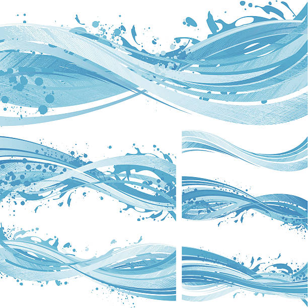 ilustrações, clipart, desenhos animados e ícones de fluxo de água de fundo - water spray flowing backgrounds