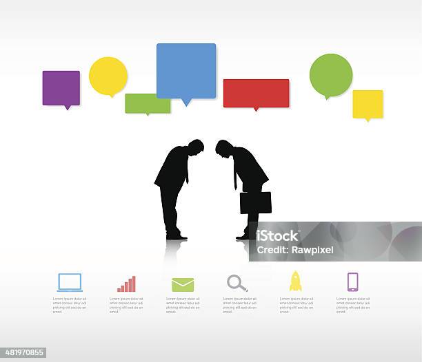 Vector Of Asian Business Stock Illustration - Download Image Now - Bowing, Agreement, Asian and Indian Ethnicities