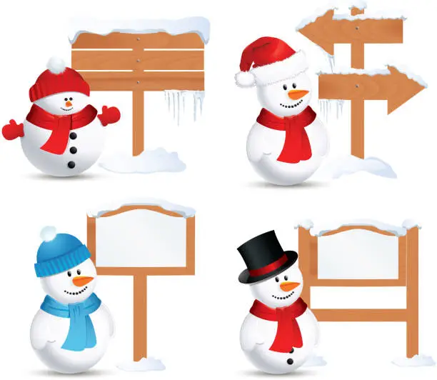 Vector illustration of Holiday banner collection
