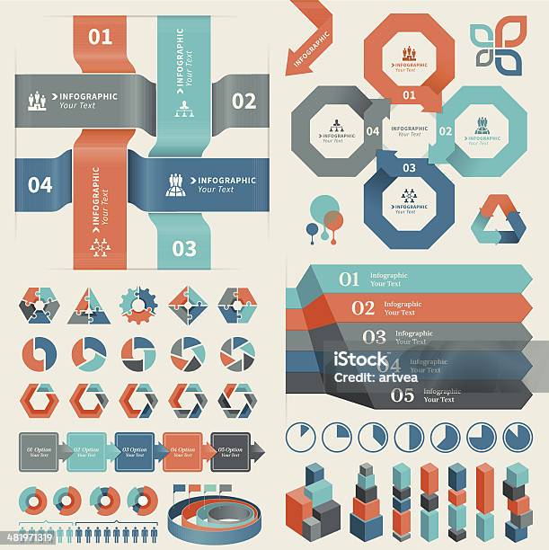 Infografiki Element - Stockowe grafiki wektorowe i więcej obrazów Grafika informacyjna - Grafika informacyjna, Nieskończoność, Koło - Figura dwuwymiarowa