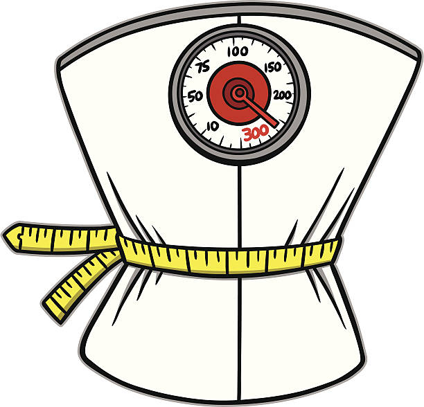 ilustrações de stock, clip art, desenhos animados e ícones de perda de peso de balança - tape measure illustrations