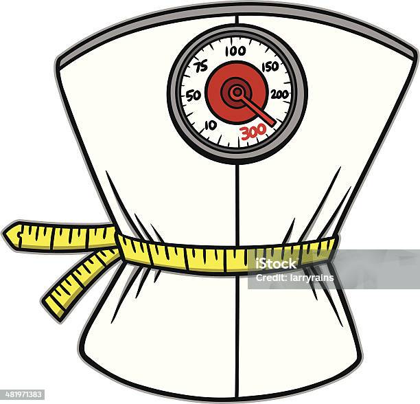 Vetores de Perda De Peso Balanças e mais imagens de Fita métrica - Fita métrica, De Dieta, Apertar - Atividade