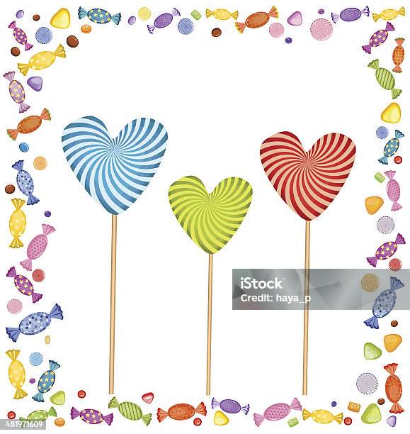 Lollipops E Rebuçados - Arte vetorial de stock e mais imagens de Pick And Mix - Pick And Mix, Amarelo, Azul