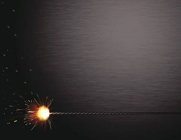 Vector illustration of Spark Brushed Steel