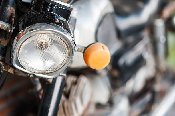 istock Old motorcycle in vintage place 481978798