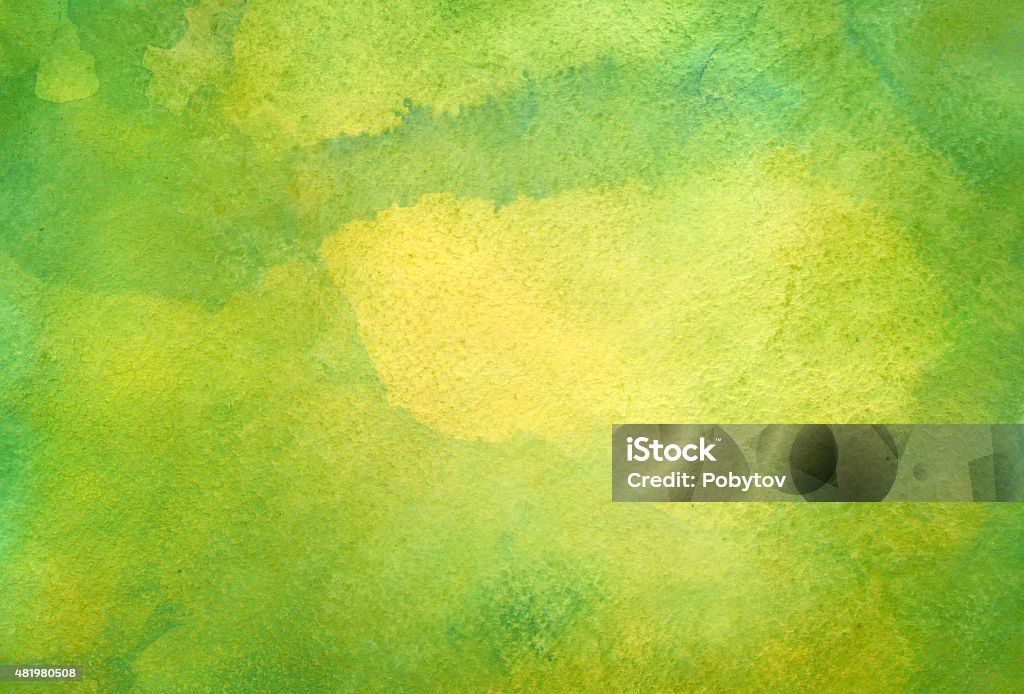 Green watercolor background Watercolor an abstract background, my own artwork. Green Color stock illustration