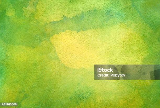 Green Watercolor Background Stock Illustration - Download Image Now - Green Color, Watercolor Background, Watercolor Painting