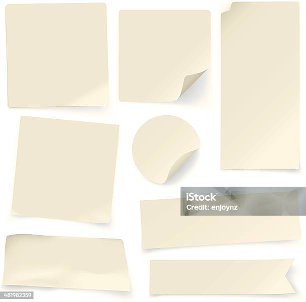 Plain Paper Notes Stock Illustration - Download Image Now - Paper, Note  Pad, Letter - Document - iStock
