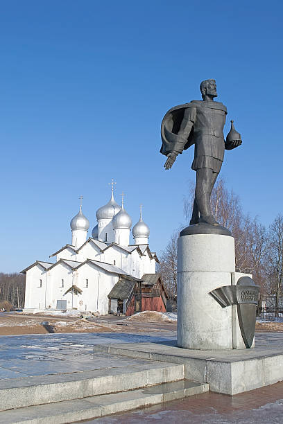 istock The monument to Alexander Nevsky on the river Volkhov 481982414