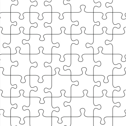 Puzzle Sfondo Trasparente Bianco - Immagini vettoriali stock e altre  immagini di Bianco - Bianco, Concatenato, Concetti - iStock