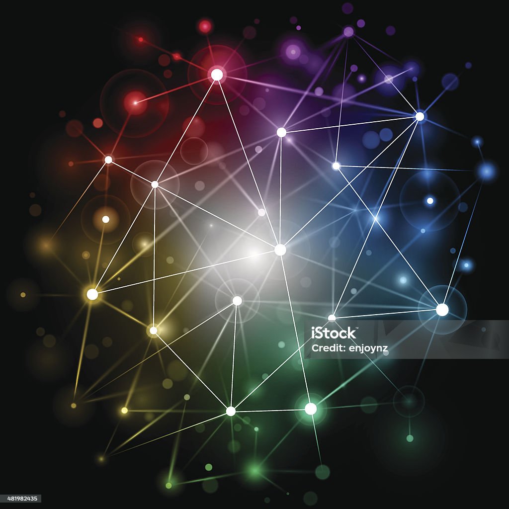 明るい技術ネットワーク - コンピュータネットワークのロイヤリティフリーベクトルアート