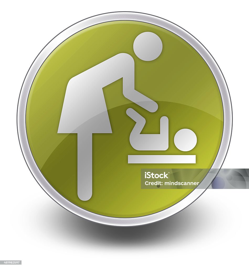 Ícone/bebê/Pictogram botão "Alterar" - Ilustração de Bebê royalty-free