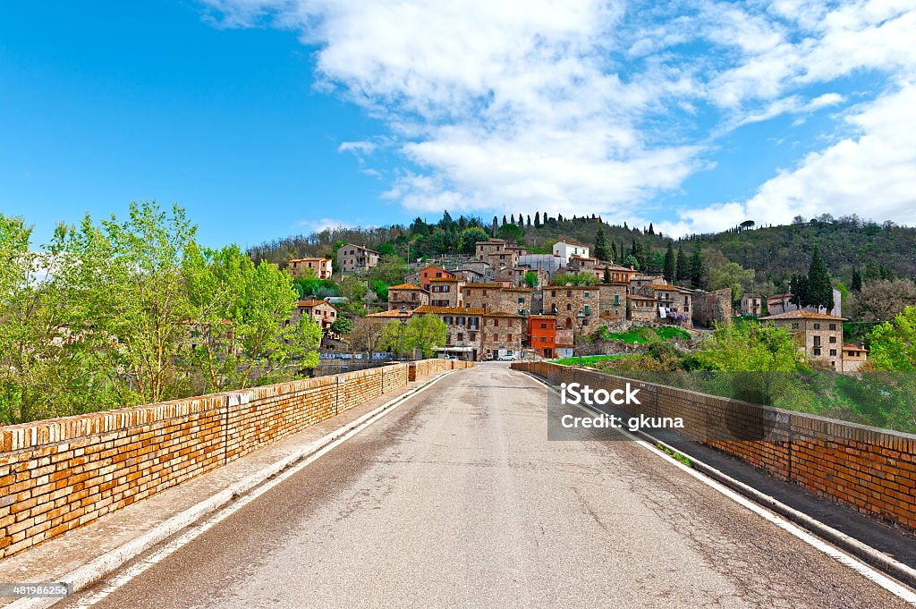 City of Todi View to Historic Center City of Todi in Italy 2015 Stock Photo