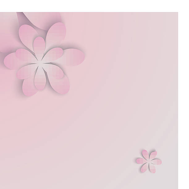Pink Floral Paper Vector Background Stock Illustration - Download Image Now  - Abstract, Backgrounds, Computer Graphic - iStock