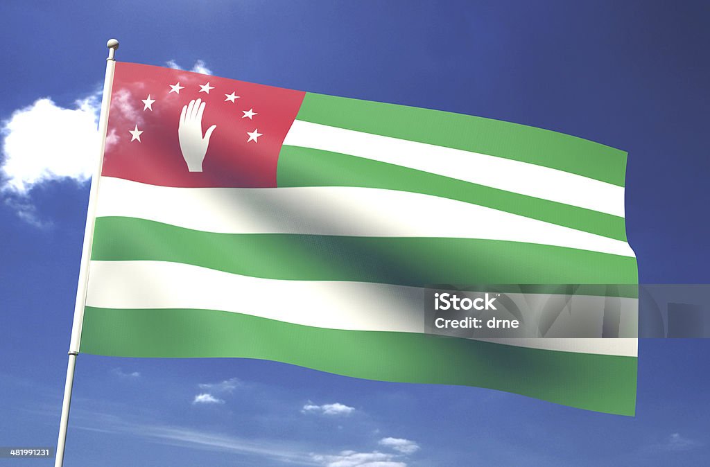 Abkhazia Flag HQ rezolution image of your national flag. Blue Stock Photo