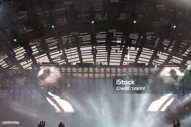 Stage Lights Stock Photo - Download Image Now - 2015, Arms Outstretched, Arms Raised