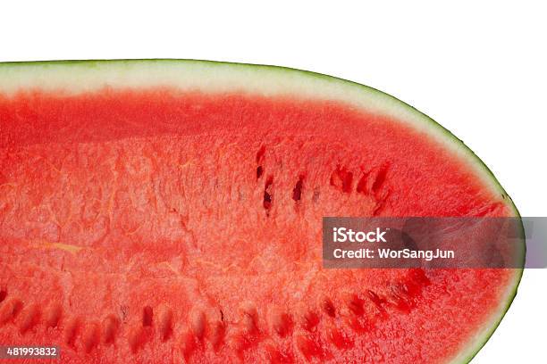 Closeup Watermelon Stock Photo - Download Image Now - 2015, Close-up, Cross Section