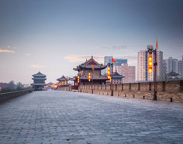 istock xian city wall in night falls 481994842