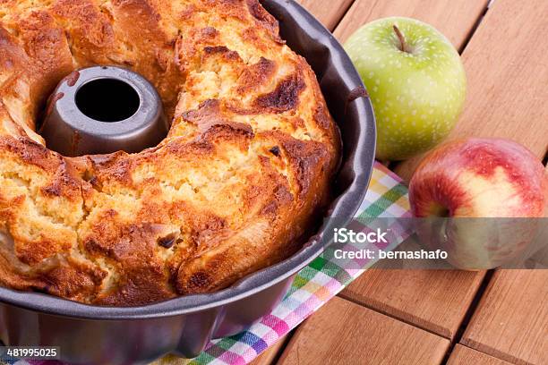 Apple Cake Stock Photo - Download Image Now - Baked Pastry Item, Bakery, Bread