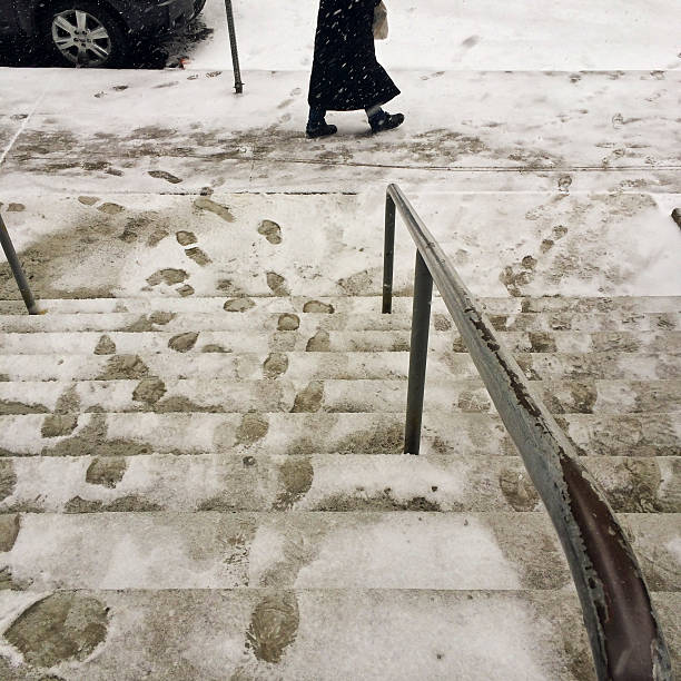 istock Pedestrian walking in the snow 481999945