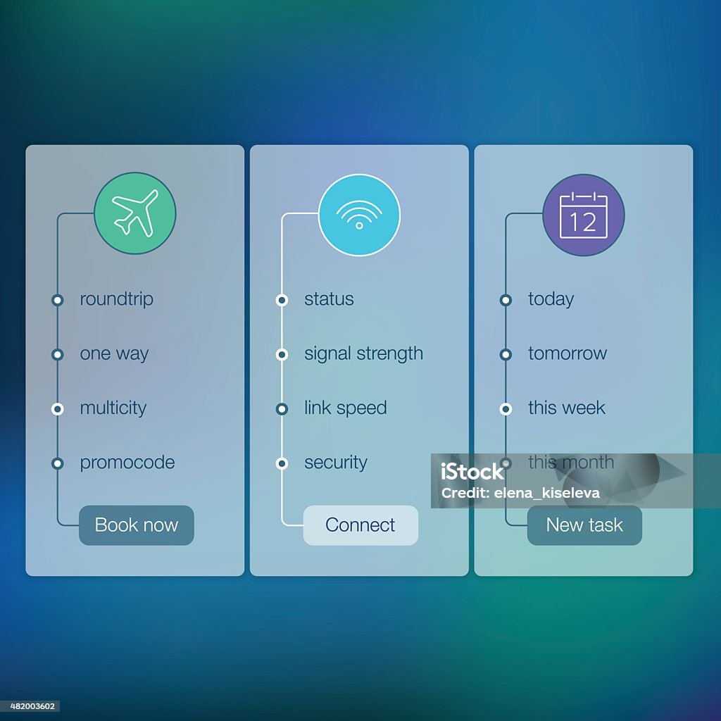 Operating Interface Template Modern User Interface Screen Template For Mobile Smart Phone Or Stock ...