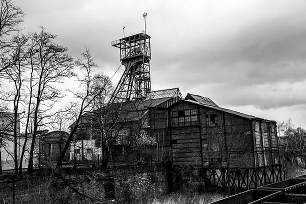 Old coal mine. Silesia Poland