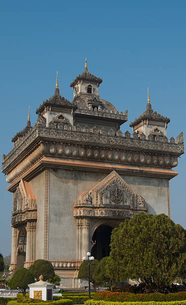 istock Patuxai monument in Vientiane 482010487