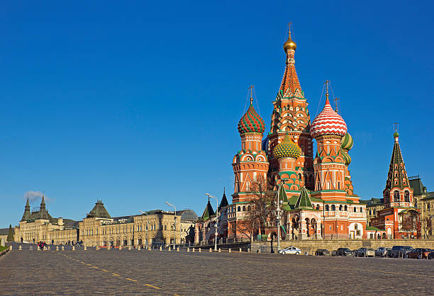 catedral saint basil em moscou, rússia - russia moscow russia st basils cathedral kremlin imagens e fotografias de stock