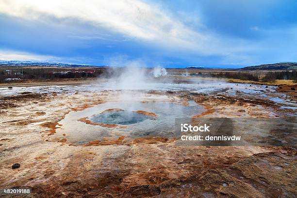Strokkur Resting Stock Photo - Download Image Now - 2015, Backgrounds, Beautiful People