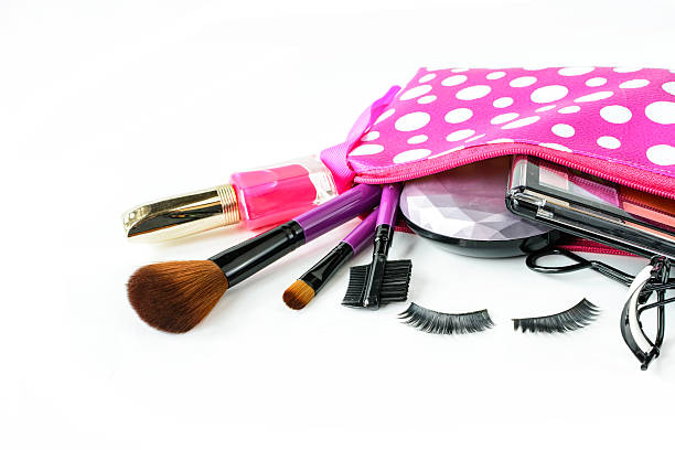 istock make up bag with cosmetics and brushes isolated on white 482020062