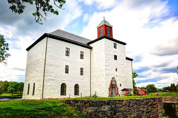 istock HDR backgrounds with old buildings with grass and tree 482020318