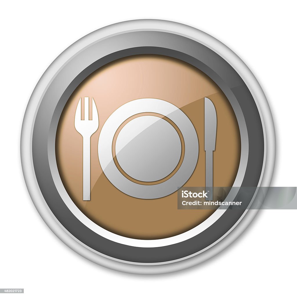 Symbol ", Pictogram -Eatery," – - Lizenzfrei Bedienungsknopf Stock-Illustration