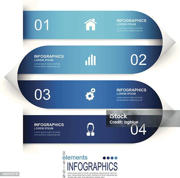 Abstrakte Infografiken Stock Vektor Art und mehr Bilder von Abstrakt - Abstrakt, Blau, Daten