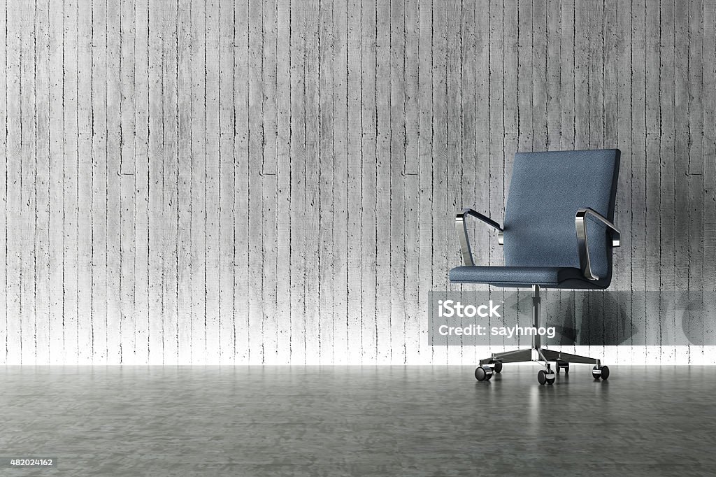 modern office chair and light effect decorated Interior design scene with a modern office chair and light effect , 3d rendering Office Chair Stock Photo