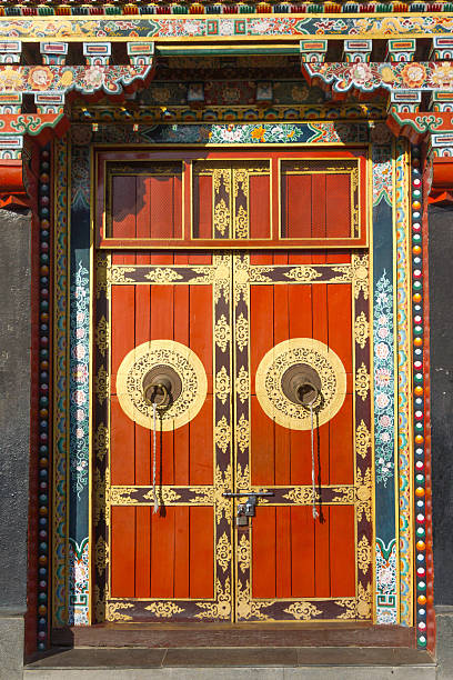 istock Buddhist monastery entrance door 482025015