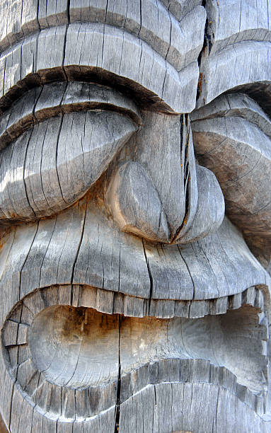 istock Closeup of Hawaiian Carving 482026729