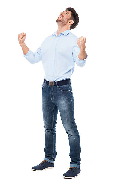 istock Man with hands clenched in fists 482027185
