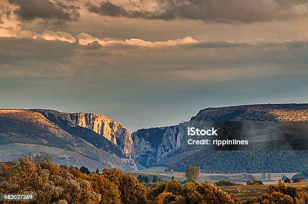 Transylvania Romania Turzii Gorge From A Distance In Autumn Stock Photo - Download Image Now